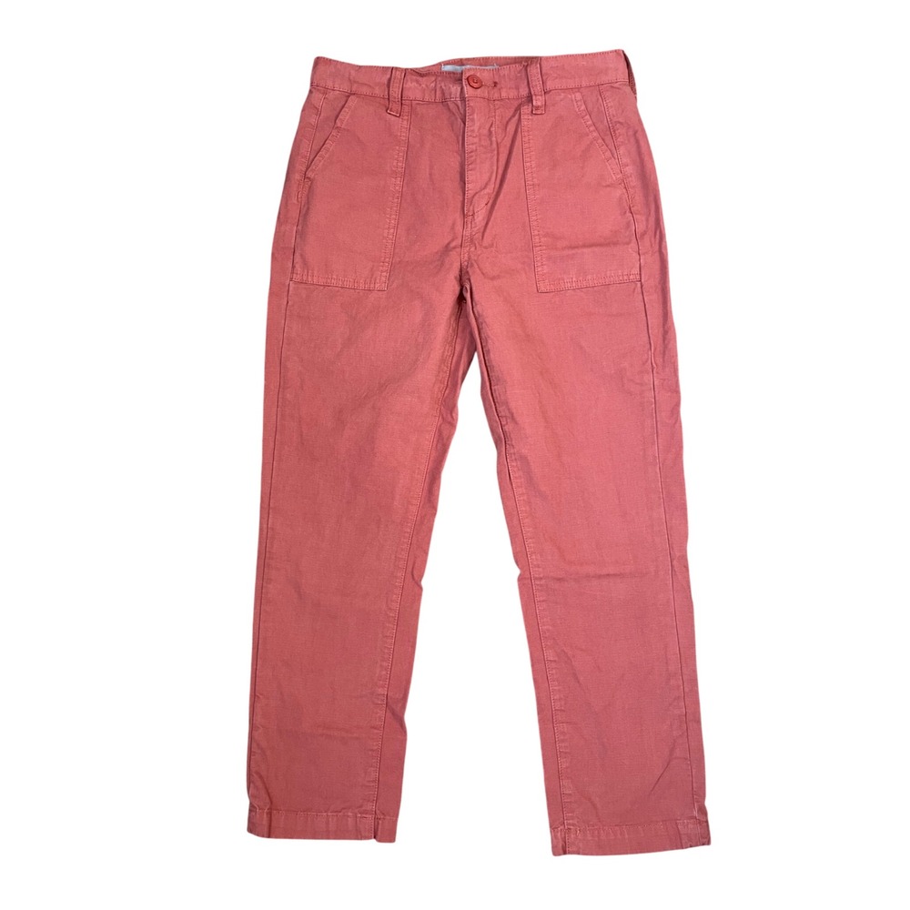 Joe's Jeans Burnt Rose Ripstop Utility Pants Womens 27 Slim Straight Cotton